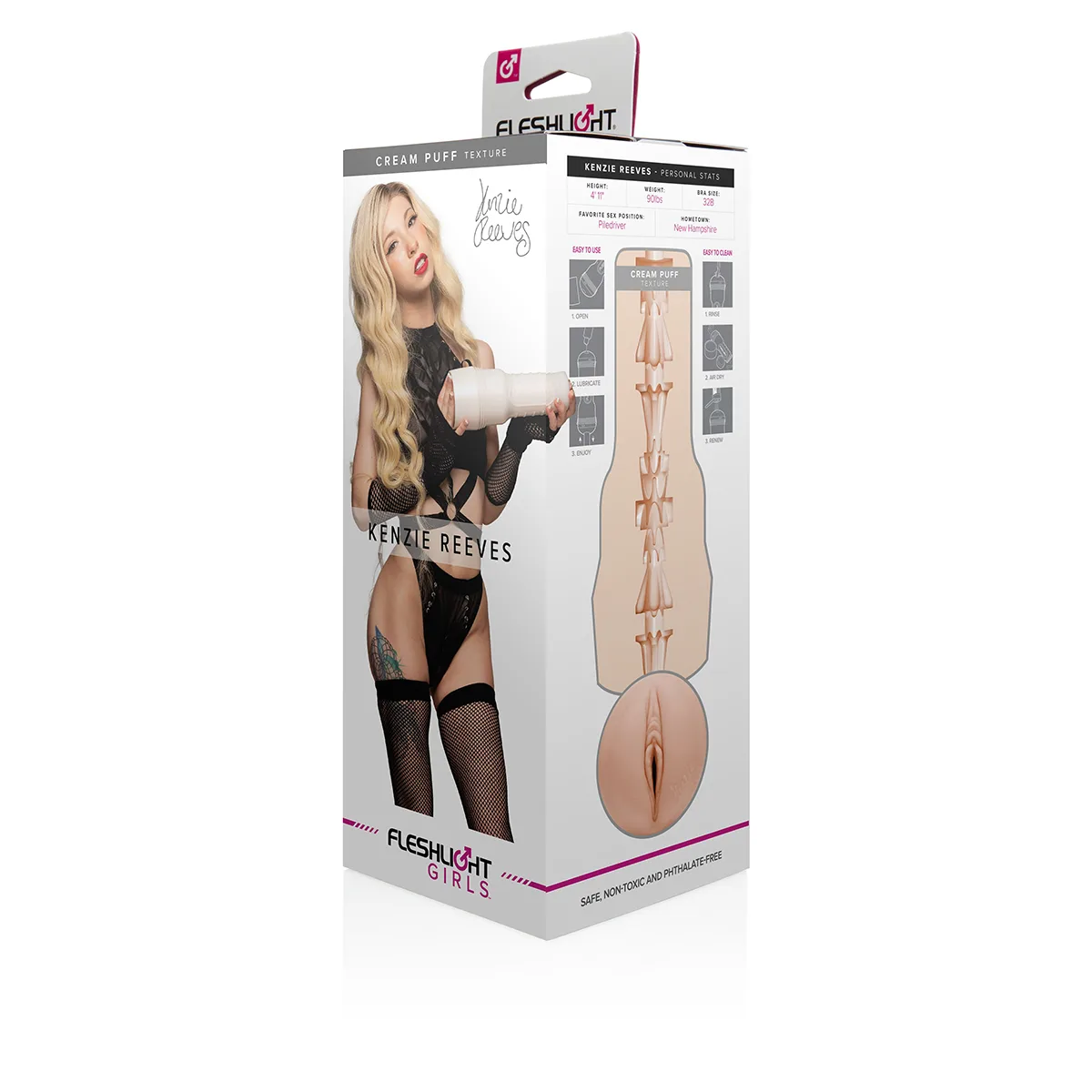 Vaginette Fleshlight Kenzie Reeves Creampuff packaging