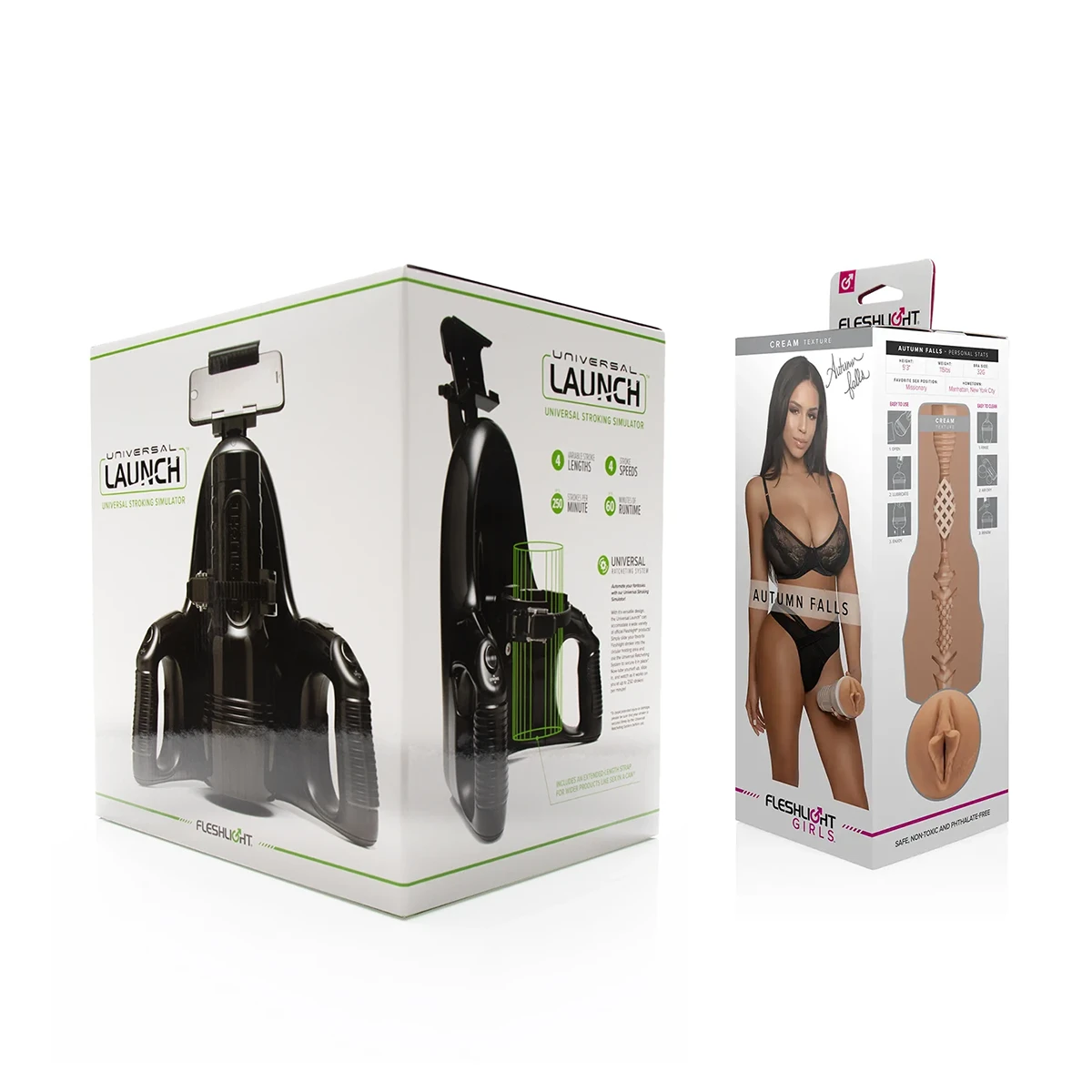 Vaginette electrique fleshlight Autumn Falls Cream packaging
