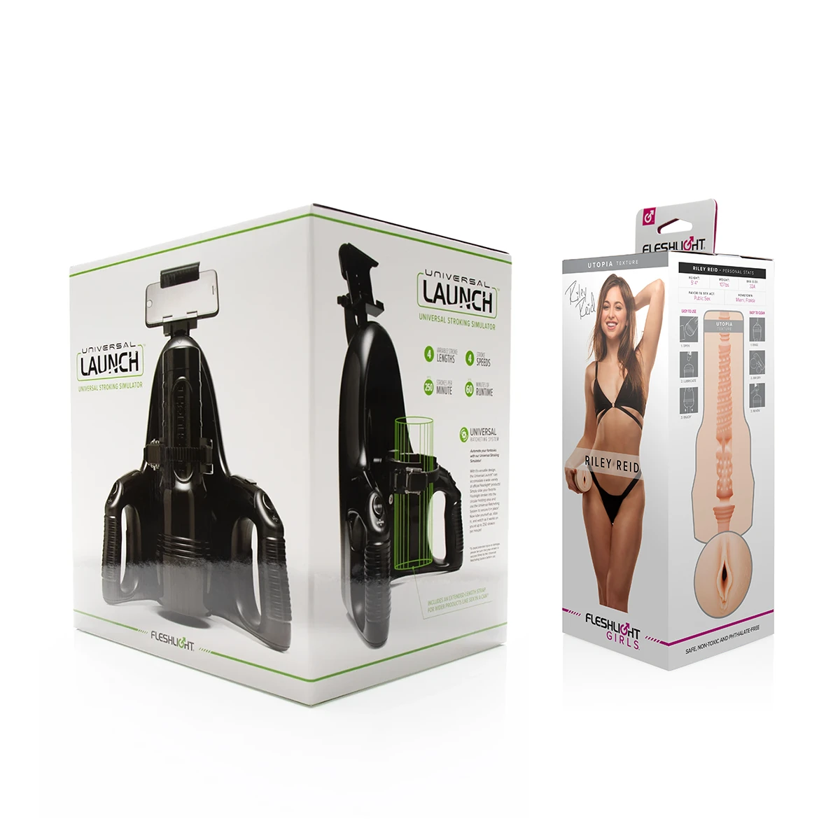 Vaginette electrique fleshlight Riley Reid Utopia packaging
