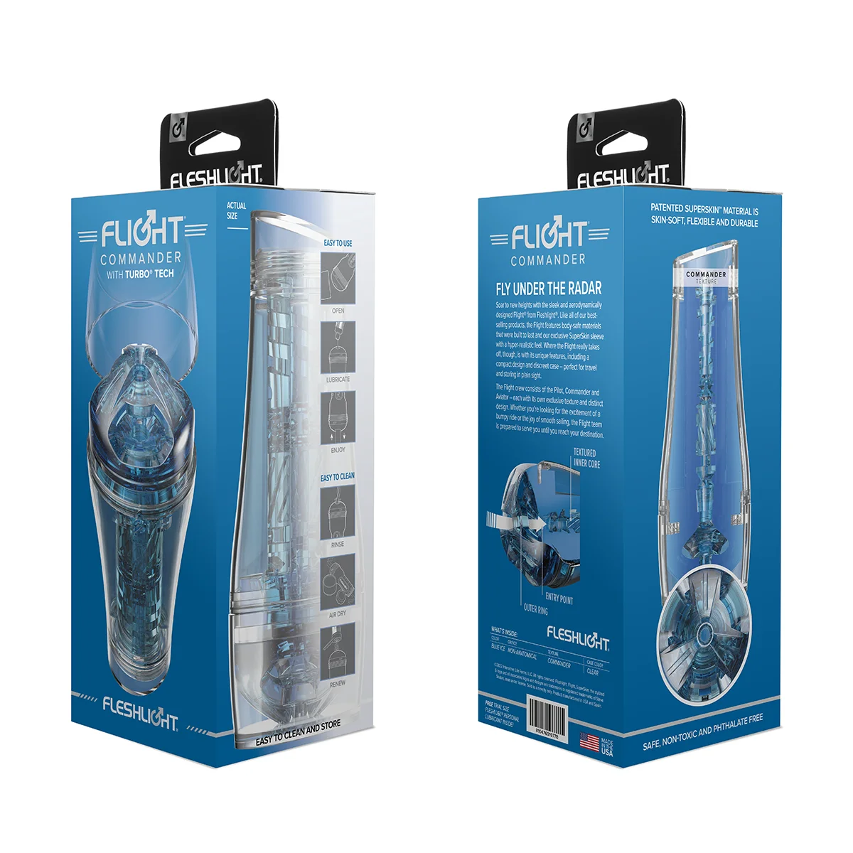 Vaginette fleshlight Flight Commander packaging