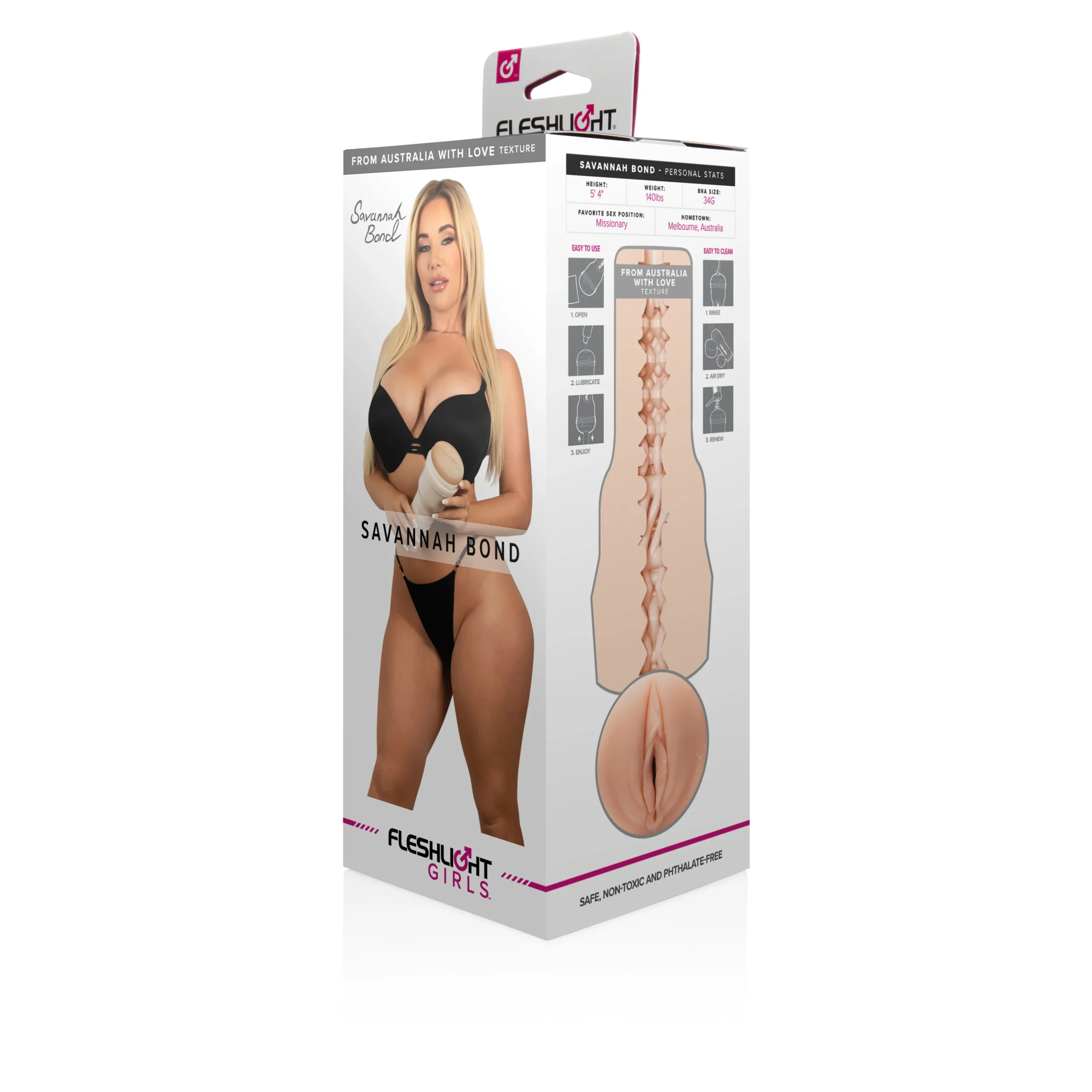 Vaginette fleshlight Savannah Bond From Asutralia Whith Love packaging